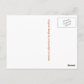 Golfspielen Postkarte (Rückseite)