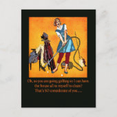 Golfspielen Postkarte (Vorderseite)