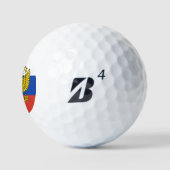 Golfspielen Russland & Russische Flagge / Golf Р о Golfball (Logo)