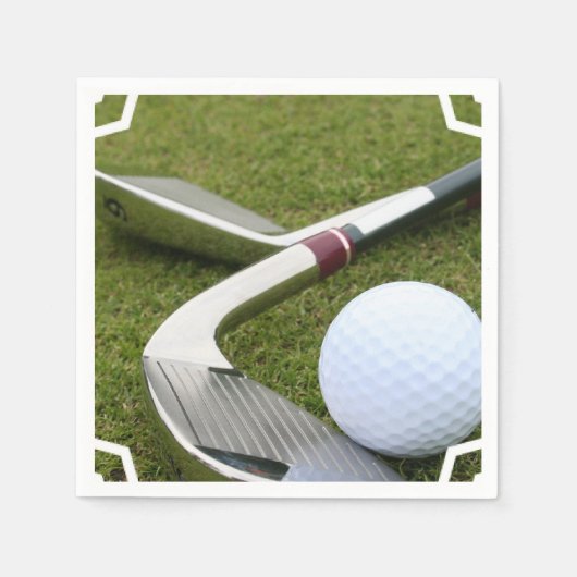 Golfspielen Serviette (Vorderseite)
