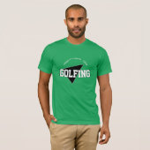 Golfspielen T-Shirt (Vorne ganz)