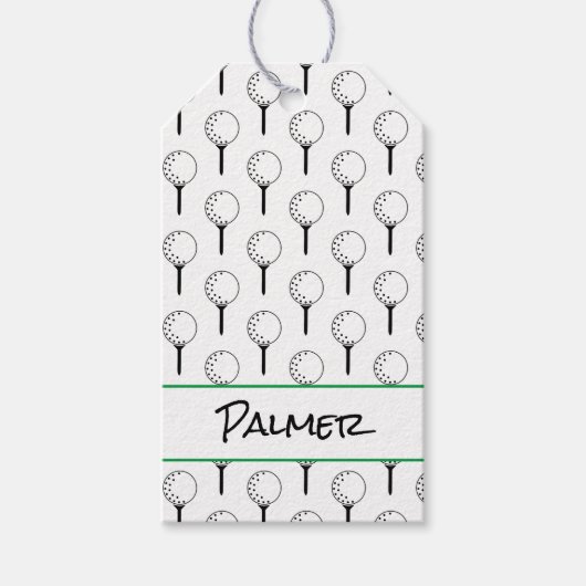 Golfspielen T-Shirt Golf Ball NAME Sport Spaß Geschenkanhänger (Vorderseite)
