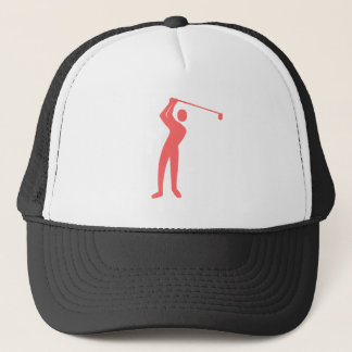 Golfspielen - tropisches Rosa Truckerkappe