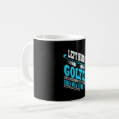 Golfspielen Verlassen Golfer Golf Player Vater Kaffeetasse (Vorderseite Links)