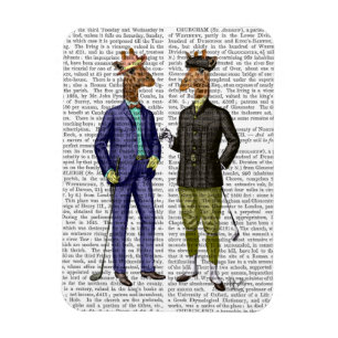 Golfspielen von Giraffen 2 Magnet