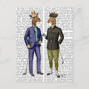 Golfspielen von Giraffen 2 Postkarte