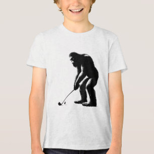 Golfspielender Bigfoot Tri-Blend Shirt
