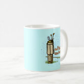 Golfspielender Opa Kaffeetasse (VorderseiteRechts)