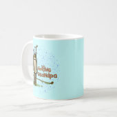 Golfspielender Opa Kaffeetasse (Vorderseite Links)