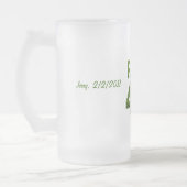 Golfspieler-40. Geburtstags-Party Mattglas Bierglas (Links)