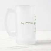 Golfspieler-70. Geburtstags-Party Mattglas Bierglas (Links)