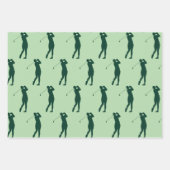 Golfspieler auf dem Green Geschenkpapier Set (Vorderseite 3)