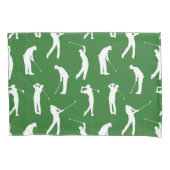 Golfspieler auf der Fahrrinne Kissenbezug (Vorderseite)