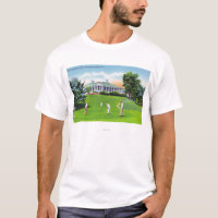 Golfspieler auf McGregor Golfplatz-Szene