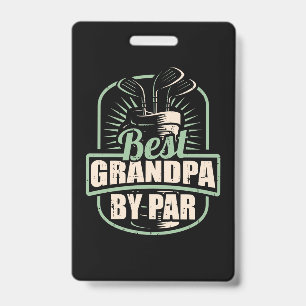 Golfspieler Bester Opa Nach Par Ausweis