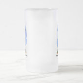 Golfspieler-Bier-Tasse Mattglas Bierglas (Mittel)