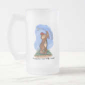 Golfspieler-Bier-Tasse Mattglas Bierglas (Links)
