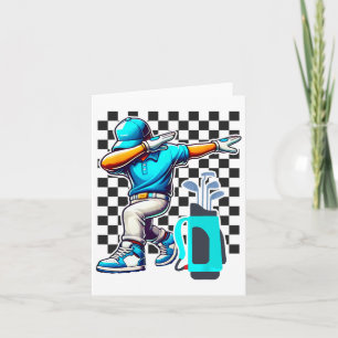 Golfspieler Dabbing Golfer Golfspielen Funny Boys  Karte