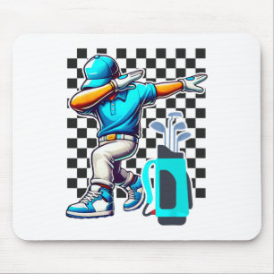 Golfspieler Dabbing Golfer Golfspielen Funny Boys Mousepad