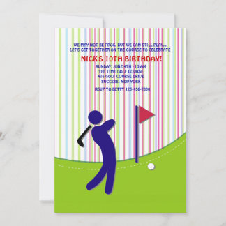 Golfspieler-Einladung Einladung