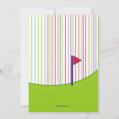 Golfspieler-Einladung Einladung (Rückseite)