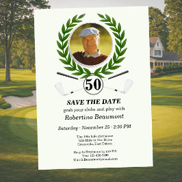 Golfspieler-Erfahrung zum 50. Geburtstag - Termin Einladung