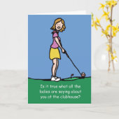 Golfspieler-Geburtstagskarte Karte (Gelbe Blume)