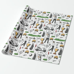 Golfspieler Geschenkpapier