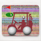 Golfspieler Golf Cart Mousepad! Mousepad (Vorne)