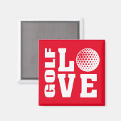 Golfspieler, Golf Liebe Magnet (Vorderseite/Rückseite)