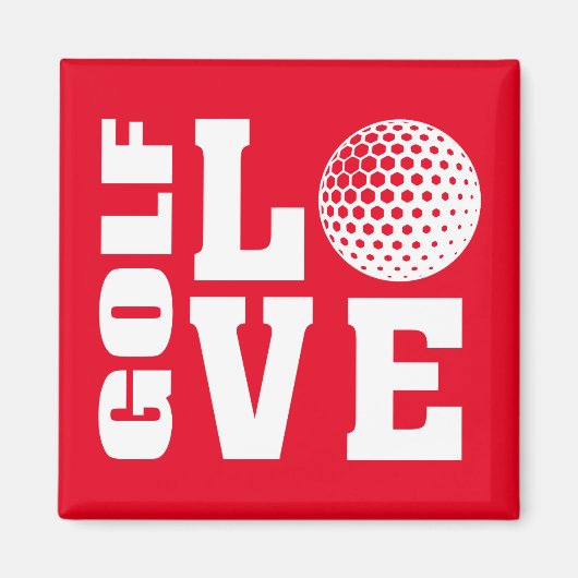 Golfspieler, Golf Liebe Magnet (Vorne)