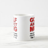 Golfspieler-Golf-Süchtig-lustiges Kaffeetasse (Mittel)