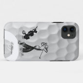 Golfspieler-Golfball Iphone 5 des Monogramm-M Fall Case-Mate iPhone Hülle (Rückseite (Horizontal))