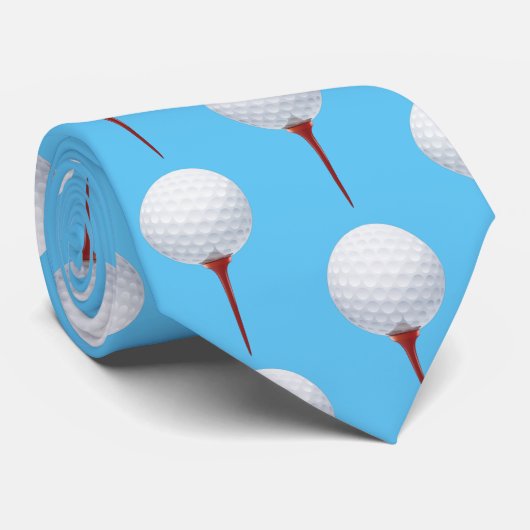 Golfspieler | Golfball Krawatte (Gerollt)
