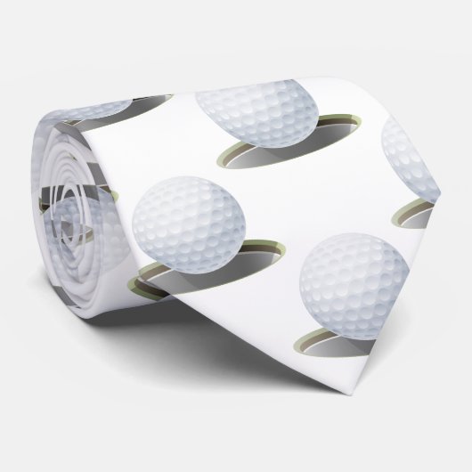Golfspieler | Golfball Krawatte (Gerollt)