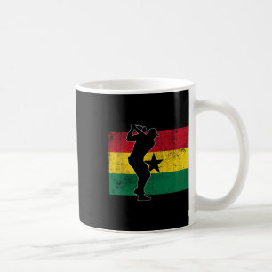 Golfspieler Golfer ghanaische Flagge Ghana Kaffeetasse
