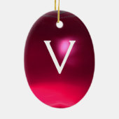 GOLFSPIELER, GOLFER RED RUBY, GREEN EMERALD MONOGR KERAMIKORNAMENT (Hinten)