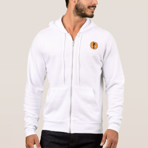 Golfspieler Golfer Sport Monogramm Orange Schwarz Hoodie