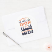 Golfspieler Golfspieler Golf Golf Golf spielen Gol Runder Aufkleber (Umschlag)