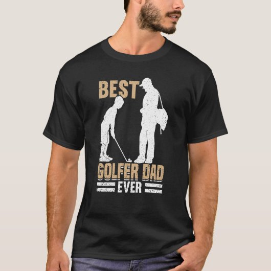 Golfspieler Golftrainer Pater Golfer Vater 6 T-Shirt (Vorderseite)