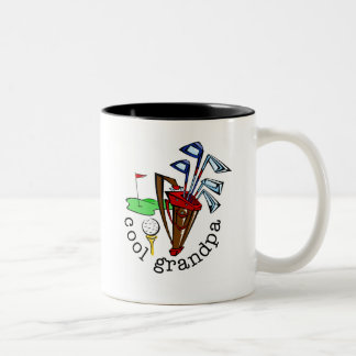 GOLFSPIELER-GROSSVATER ZWEIFARBIGE TASSE