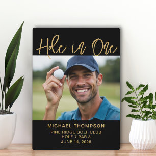 Golfspieler Hole In One Foto Auszeichnung Andenken Fotoplatte