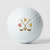 Golfspieler-Initialen | dreibuchstabiger Spitzname Golfball (Vorderseite)