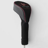 Golfspieler Initialen Skript Name Golf Headcover (angewinkelt)
