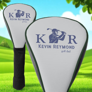 Golfspieler klassisches Monogramm Golfer Golf Headcover