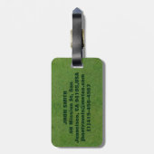 GOLFSPIELER-LUSTIGE GESCHENKE, GEPÄCKANHÄNGER (Rückseite vertikal)