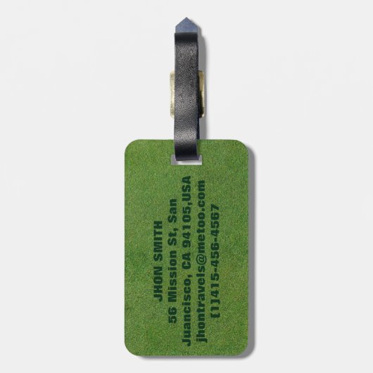 GOLFSPIELER-LUSTIGE GESCHENKE, GEPÄCKANHÄNGER (Rückseite vertikal)