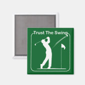 Golfspieler Magnet (Vorderseite/Rückseite)