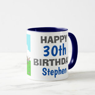Golfspieler mit einem erfolglosen Abschlag Tasse