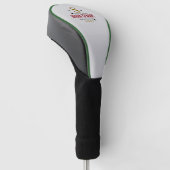 Golfspieler-Monogramm Golf Headcover (angewinkelt)